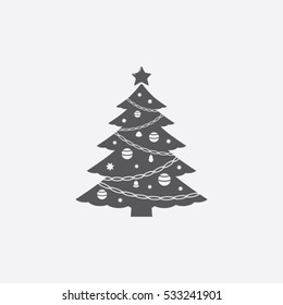 Christmas Tree vector icon