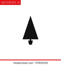 Christmas Tree  Vector Icon.