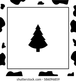 Christmas Tree Vector Icon. 