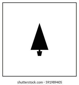 Christmas Tree  Vector Icon.