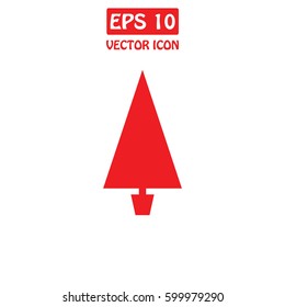 Christmas Tree  Vector Icon.