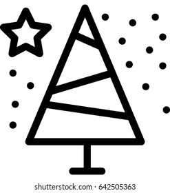 Christmas Tree Vector Icon