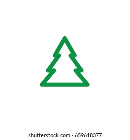 Christmas tree vector icon