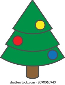 Weihnachtsbaum-Vektorsymbol