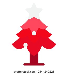 Christmas Tree christmas vector icon illustration