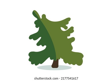 Icono vectorial de árbol de Navidad. Símbolo de abeto de estilo moderno en color para la decoración de vacaciones, diseño de tarjetas de regalo, elemento de diseño de celebración.