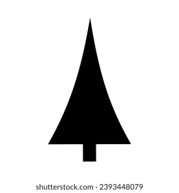 Christmas tree vector icon. new year illustration sign. winter symbol.