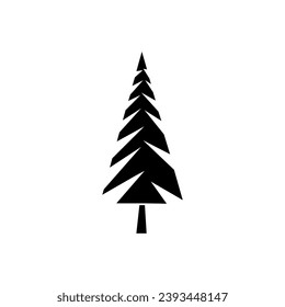 Icono vectorial de árbol de Navidad. signo de ilustración de año nuevo. símbolo de invierno.
