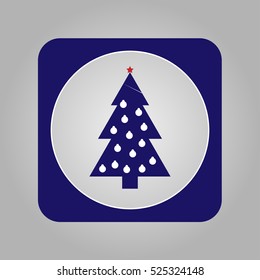 Christmas tree vector icon. New year symbol, christmas symbol. EPS10