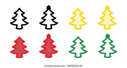 Árbol de Navidad Papá Noel lunar medio tono