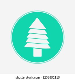 Christmas tree vector icon sign symbol
