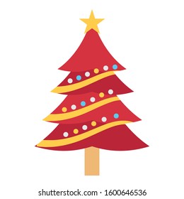 
Christmas Tree Vector icon which can be easily modified or edit
