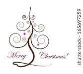 Christmas tree vector illustration