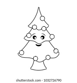 christmas tree  vector illustration