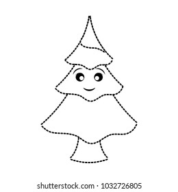 christmas tree  vector illustration