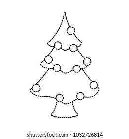 christmas tree  vector illustration