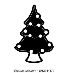 christmas tree  vector illustration
