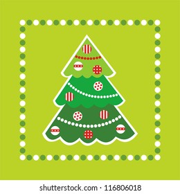 Christmas tree vector illustration