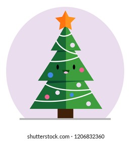 Christmas tree vector illustration