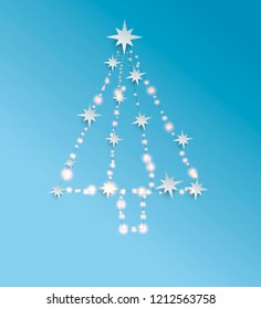 Christmas tree. Vector illustration