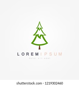 Christmas tree. Vector illustration