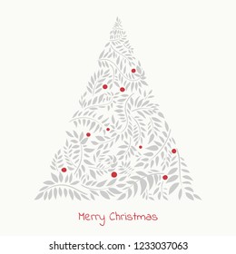 Weihnachtsbaum. Vektorgrafik.