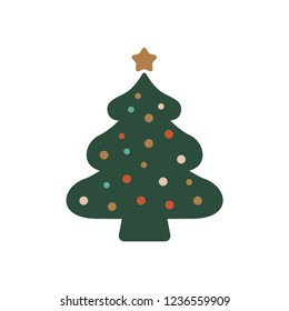 Christmas tree vector illustration