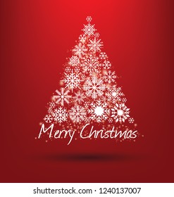 Christmas tree. Vector illustration.