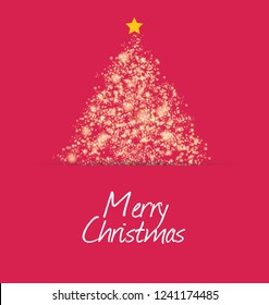 Christmas tree. Vector illustration.