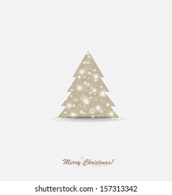 Christmas tree. Vector illustration.