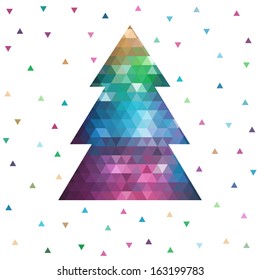 Christmas tree vector illustration