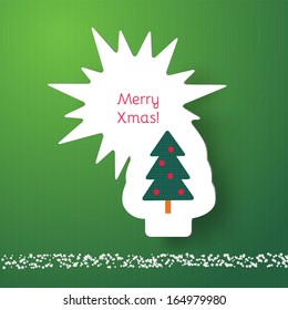Christmas tree vector illustration
