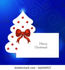 Christmas tree vector illustration