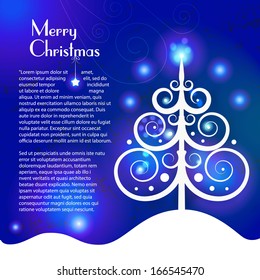 Christmas tree vector illustration
