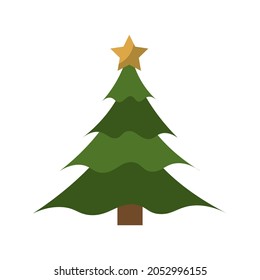 Christmas tree . vector illustration