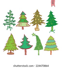    christmas tree. vector illustration.