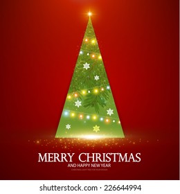 Christmas tree. Vector illustration