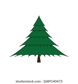 Weihnachtsbaum, Vektor und Illustration