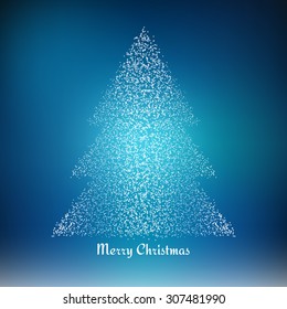 Christmas tree. vector illustration.