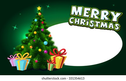 Christmas tree - vector illustration