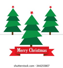 Christmas tree. Vector illustration