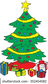 Christmas Tree - Vector Illustration