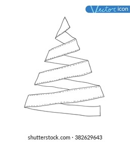   christmas tree. vector illustration.