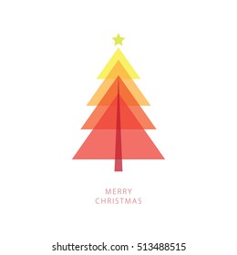 Christmas tree vector illustration
