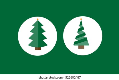 Christmas tree. Vector illustration.