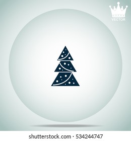 Christmas tree  vector illustration.
