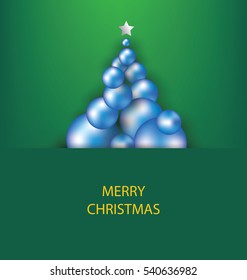 Christmas tree. Vector illustration.