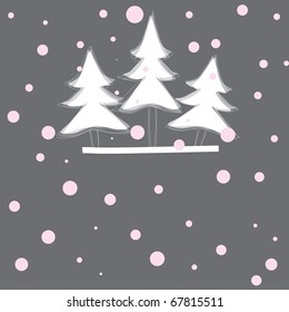 Christmas tree. Vector illustration