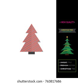 Christmas tree vector illustration