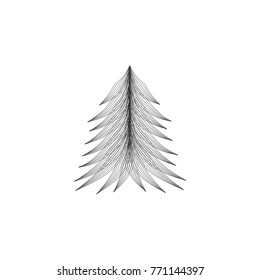Christmas tree vector illustration
